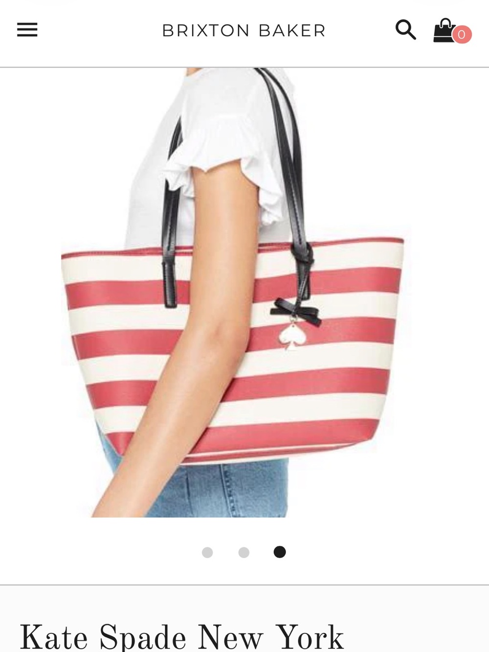 Kate Spade New York
HAWTHORNE LANE RYAN STRIPE SHOULDER TOTE EUC - Picture 2 of 8